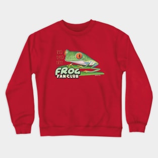 adorable and cute ready to hop green  Red Eyed Tree Frog Crewneck Sweatshirt